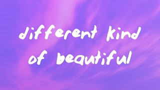 Video thumbnail of "Alec Benjamin - Different Kind Of Beautiful (Lyrics)"