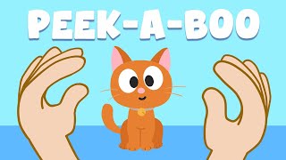 Learn Farm Animals Peek-A-Boo Song Cartoons For Kids - Animal Sounds