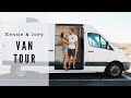 VAN TOUR | 19 year old couple transforms van to travel the world