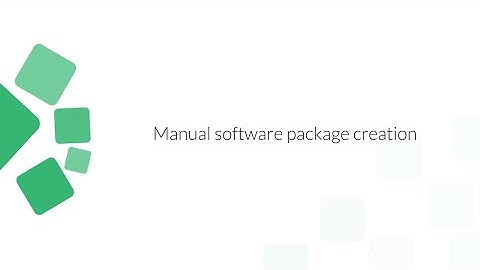 Creating software packages manually in Desktop Central