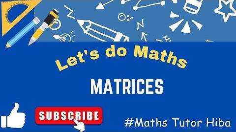 Addition and Subtraction of Two Matrices #shorts #mathstutor #shortsyoutube