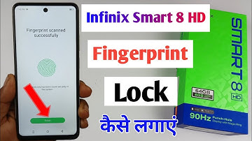 infinix smart 8 hd fingerprint setting / infinix smart 8 hd me fingerprint lock Kaise lagaye