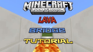 🦅 How To Make Lava Bridge - Minecraft PE