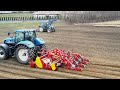 Ridge forming & parsnip sowing + New Holland T7060  | Precision Seeding for Vegetable Crops