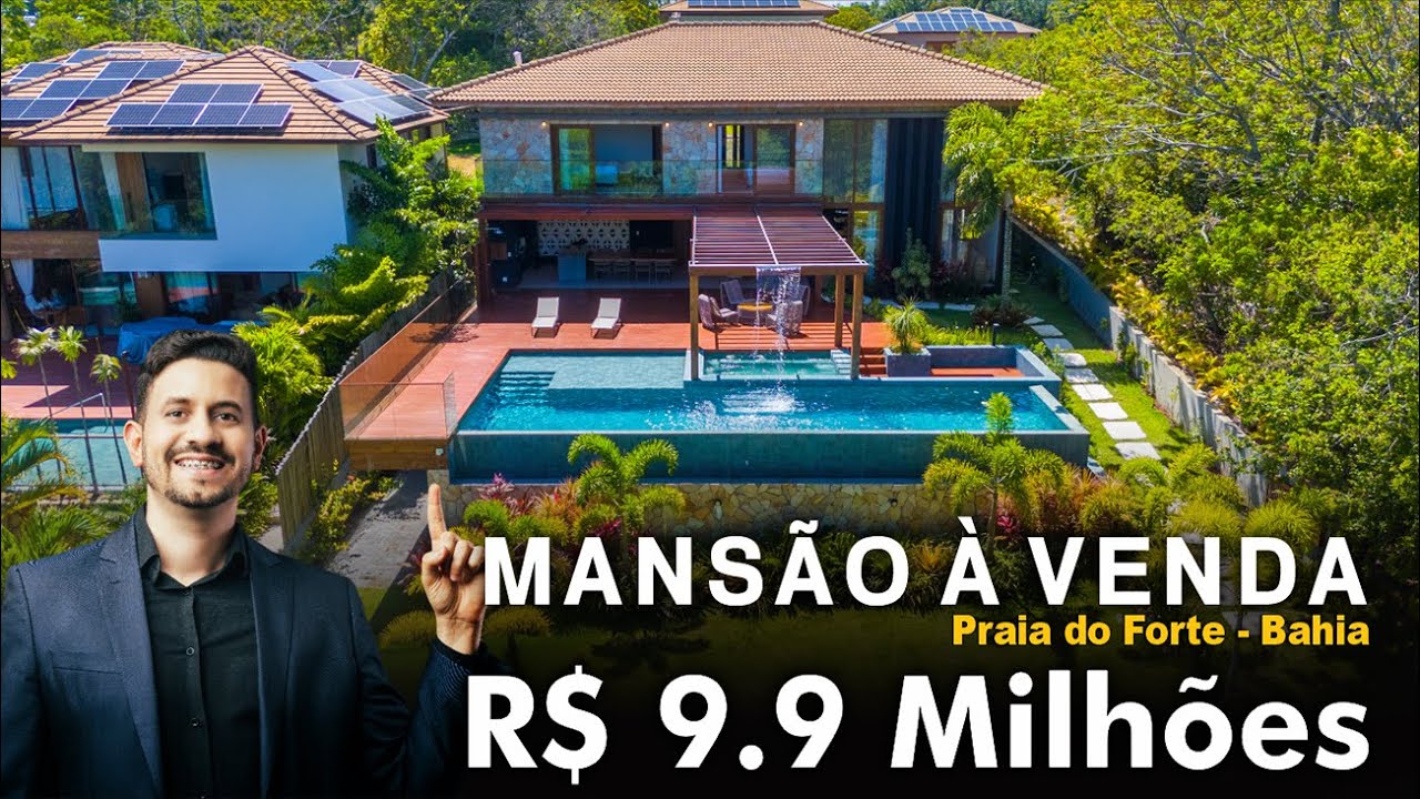 CASA À VENDA EM PRAIA DO FORTE COM ELEVADOR | R$ 9.900.000,00 - ALTO LUXO