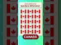 ¿Cuál es la bandera diferente? 🕵🏻‍♂️ Canadá 🇨🇦