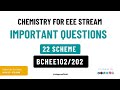 BCHEE102/202 Chemistry for EEE Stream Important Questions | VTU Important Questions | VTU Chemistry