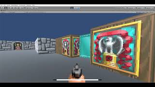 Wolfenstein 3d style game in unity level generated through map