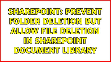 Sharepoint: Prevent folder deletion but allow file deletion in SharePoint Document Library
