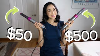 Dyson Airwrap v. Dupe On Straight Hair | Automatic Curler Side-by-Side Comparison & Honest Reaction