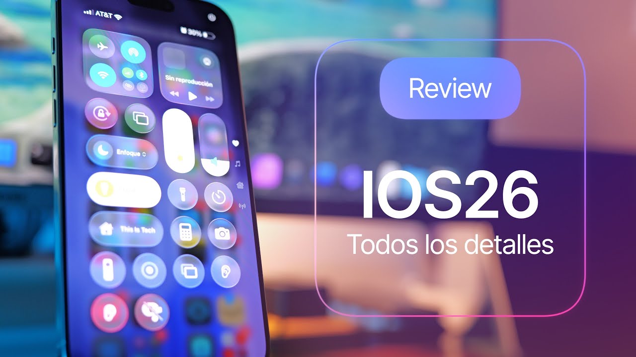 Liquid Glass en iOS 26: ¿Qué cambia realmente? - YouTube