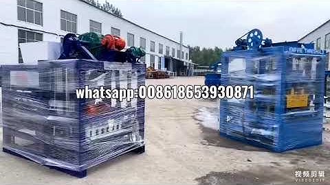 QTJ4-28 automatic cement block brick machine loading short video