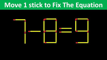Improve IQ - Fix The Equation #matchstickpuzzle #simplylogical