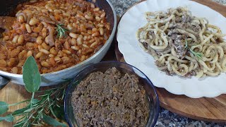 3 ricette della tradizione contadina Umbra Ragù di cinghiale umbrichelli e fagioli con le cotiche