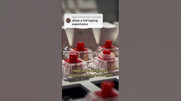 Red Linear Switches with O-Rings and without #shorts