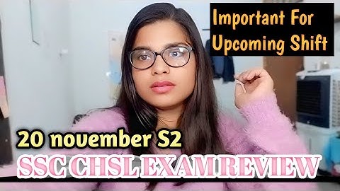 😑🙆🏻SSC CHSL EXAM REVIEW | SSC CHSL EXAM REVIEW 2025 | SSC CHSL EXAM REVIEW today | 20 november 2025 