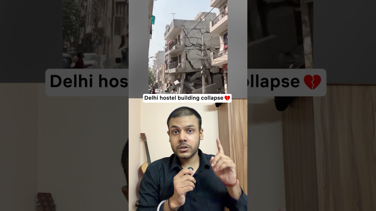 The Dark Reality of Delhi's Hostel Building Collapse #shorts