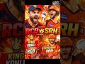 🔥 RCB vs SRH Today Match | Kohli vs Cummins 🔥 IPL High Voltage Clash 🏏 @CricFlikStories #rcbvssrh