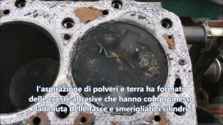 REVISIONE MOTORE YANMAR 4TNE92 4TNE 92 VIDEO prima parte ENGINE REPAIR