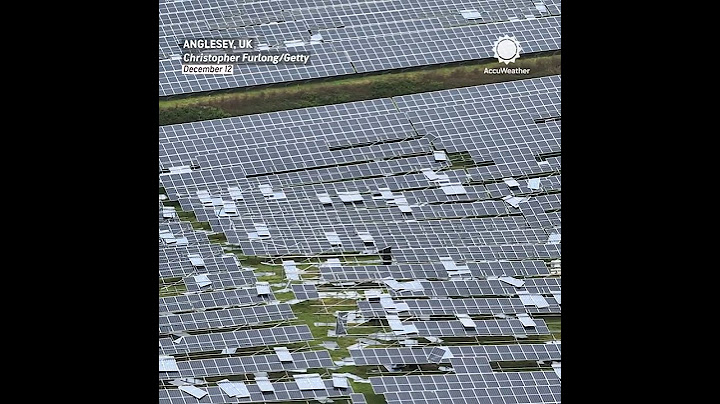 Solar Farm AND Wind Farm Damaged by Storm Darragh in UK 💨