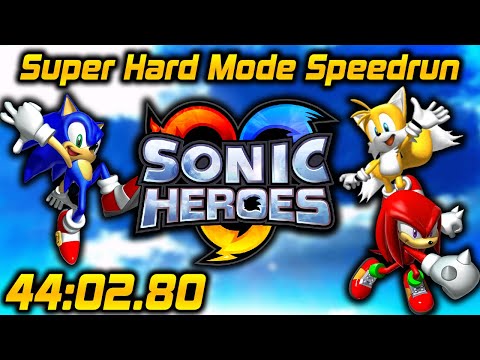 WR Sonic Heroes GC Super Hard Mode Speedrun In 44 02 80 