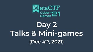 MetaCTF CyberGames 2021 - Day 2 Stream