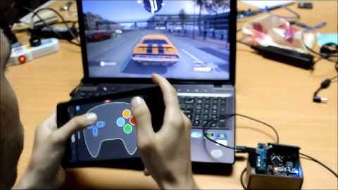 GamePad for PC using Android mobile and Arduino