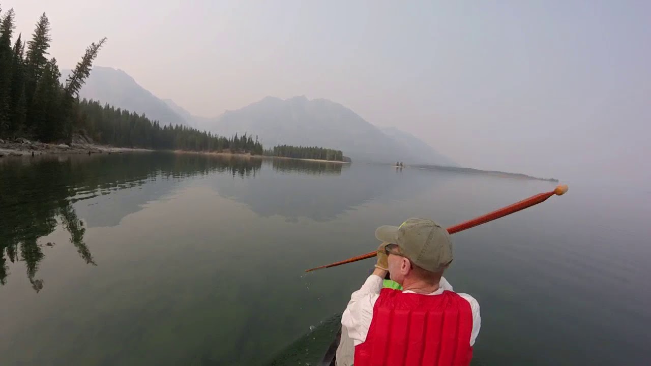 Canoeing Jackson Lake WY, Teton National Park YouTube