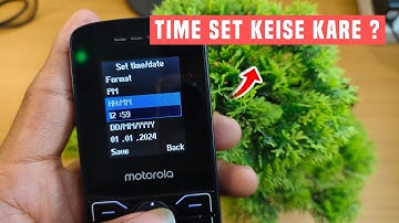 Motorola Keypad Phone Time And Date Setting | How To Change Time Keypad Phone #motorola