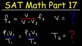 Solving Formulas For a Specified Variable - SAT Math Part 17