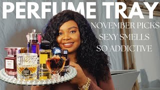 NOVEMBER PERFUME TRAY | FRAGRANCES IM EXCITED TO WEAR THIS MONTH FROM MY PERFUME COLLECTION ✨