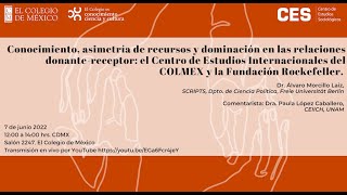 CES Conferencia: Conocimiento, asimetría de recursos y dominación en las relaciones donante-receptor