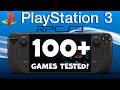 100 PS3 Games Tested on Steam Deck RPCS3 Fast Performance 