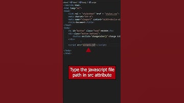 How to link a JavaScript file to HTML code?  #html5 #css3 #link #viral #learnmore