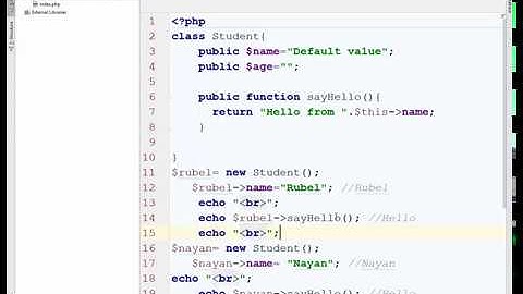 Object Oriented php in Bangla