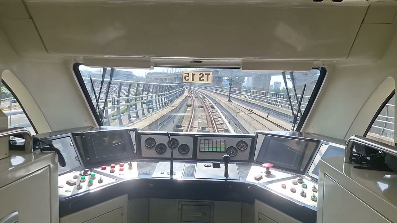 Naik LRT gerbong masinis, ternyata ga ada Orangnya 😄 LRT Komputerisasi