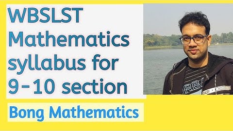 WBSLST Mathematics syllabus for 9-10 section