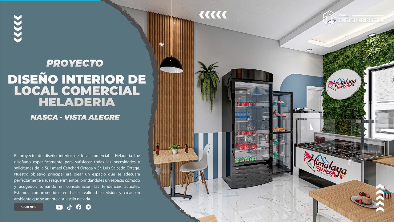 Diseño Interior de Heladería/ Diseño moderno 2024 - YouTube