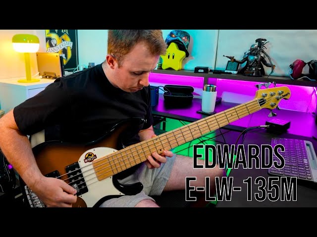 Edwards E-LW-135M - Bass Riff - YouTube