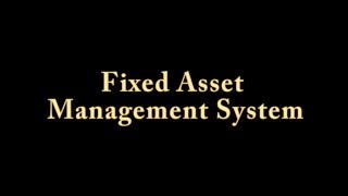 Fixed Asset Management System   Janaka Senanayake