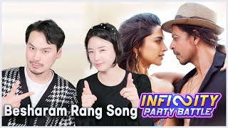 (Eng subs) BESHARAM RANG Song REACTION by Korean Actor and Actress | PATHAAN | Shah Rukh Khan