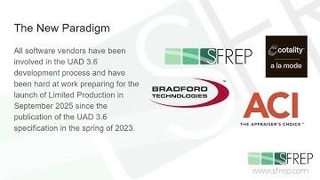 Webinar: The New UAD in Appraise-It Pro