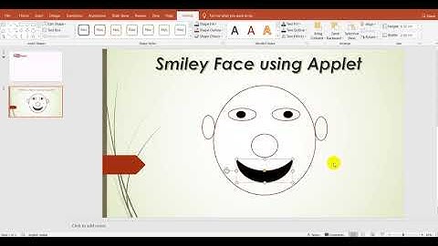Smiley face using Applet java in hindi||Advance java||Learningstrome Academy