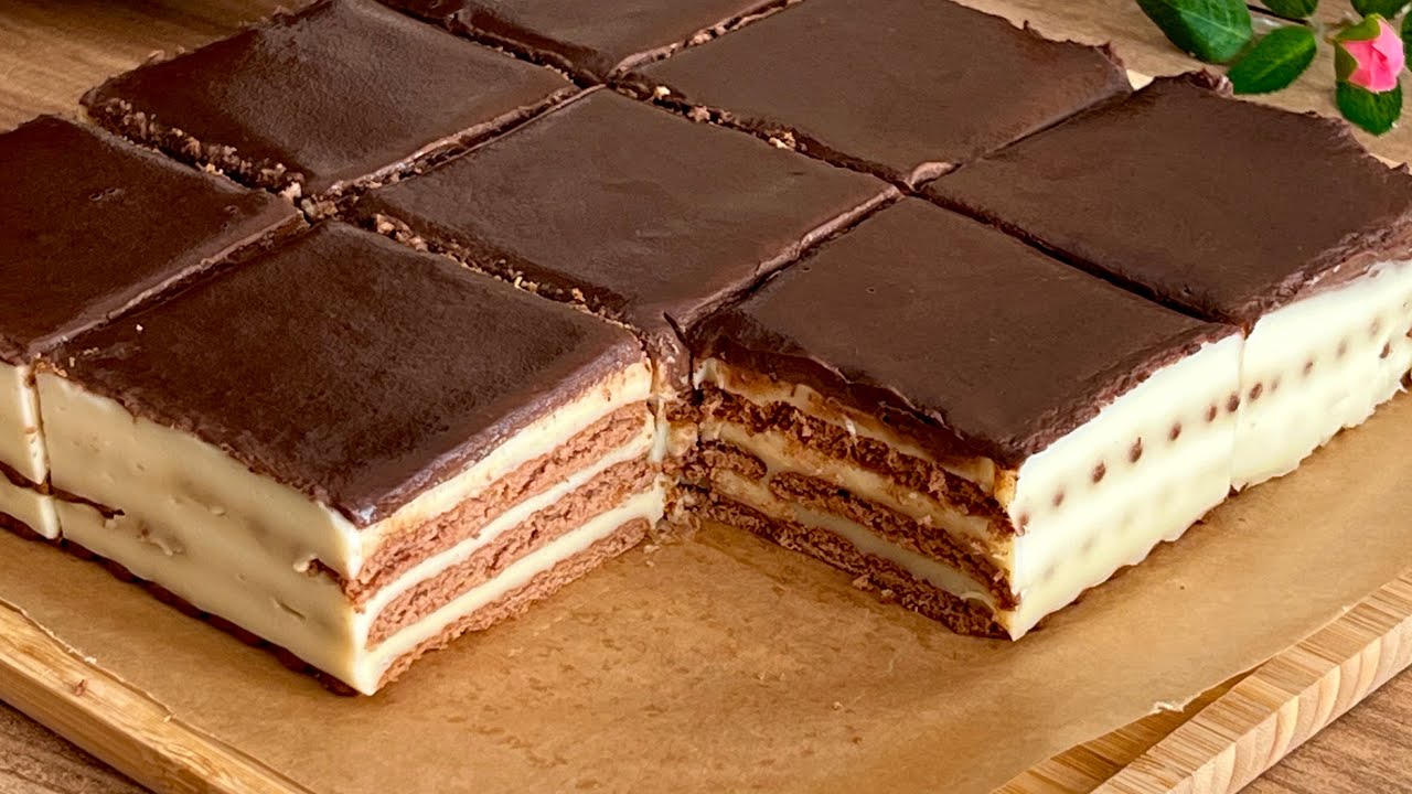 БЕЗ ДУХОВКИ ❗ ВСЕГО ЗА 10 МИНУТ ✔️ НЕВЕРОЯТНО ВКУСНЫЙ И ПРОСТОЙ ТОРТ