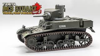 Tamiya M3 Stuart 1/35 – Tracks, Paint & Decals | Part 2