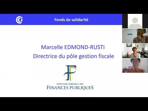 Webinaire COVID-19 : Fonds de solidarité, report des charges : Aides et dispositifs de la DRFIP.