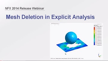 Mesh Deletion feature (explicit analysis) in midas NFX 2014