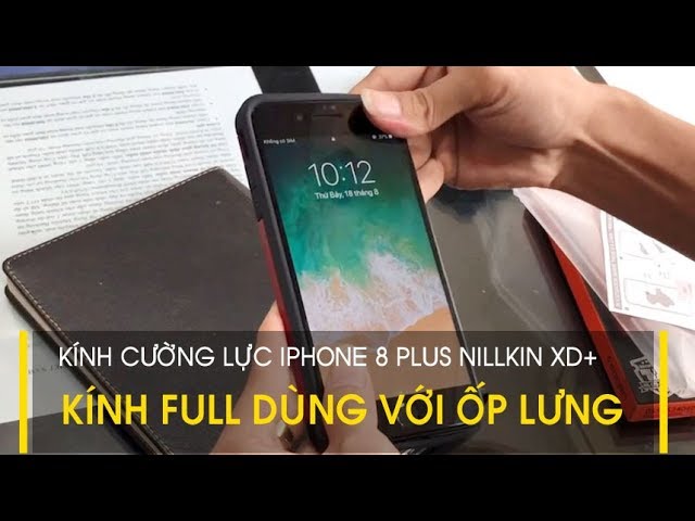 LÊ SANG | Dán kính cường lực iPhone 8 Plus / 7 plus Full Nillkin XD+ 3D dùng được với ốp lưng