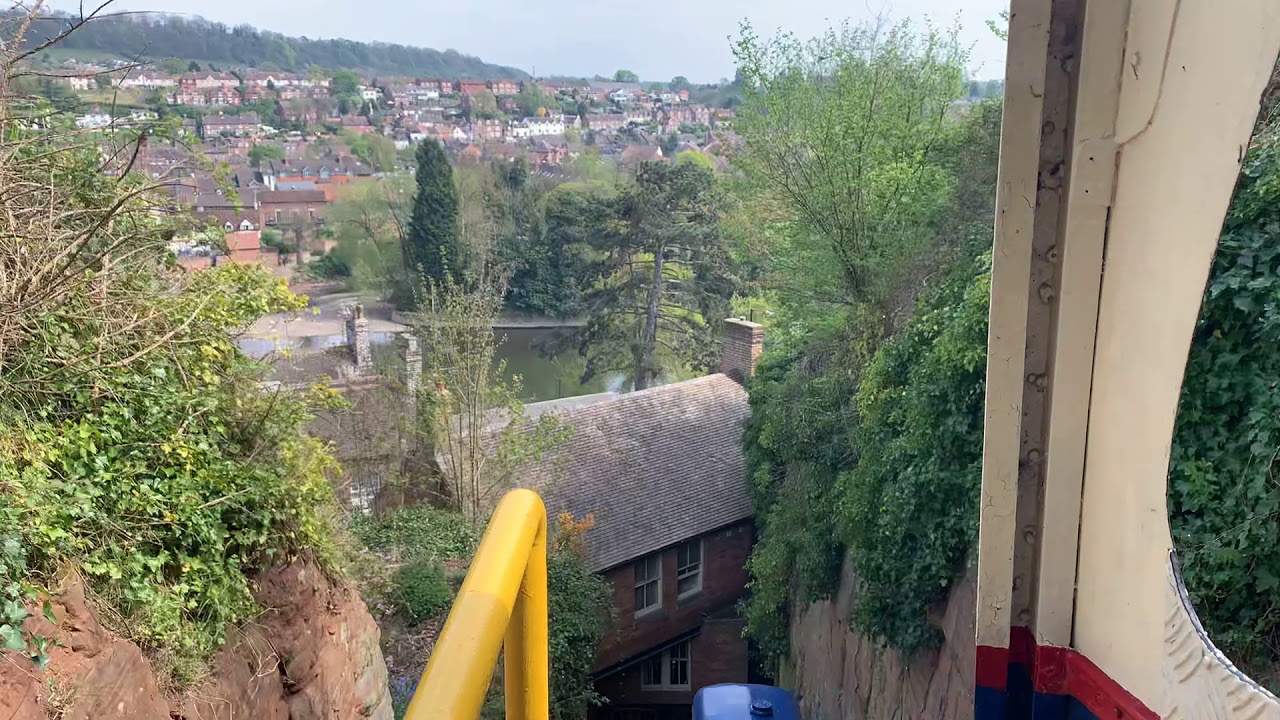 Timelapse - Going up the Bridgnorth Castle Hill Railway 22/4/19