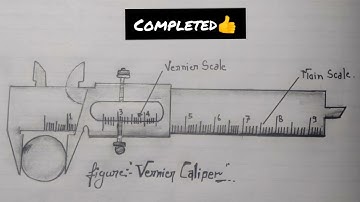 How to draw diagram of Vernier calipers/Vernier caliper